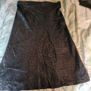 Black heart print slip skirt realisation par